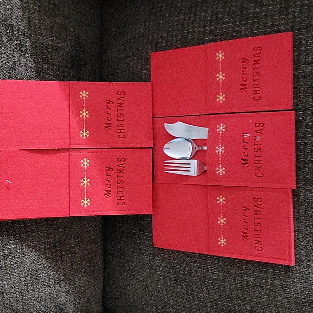 CHRISTMAS FLATWARE HOLDER - Picture 8 of 9